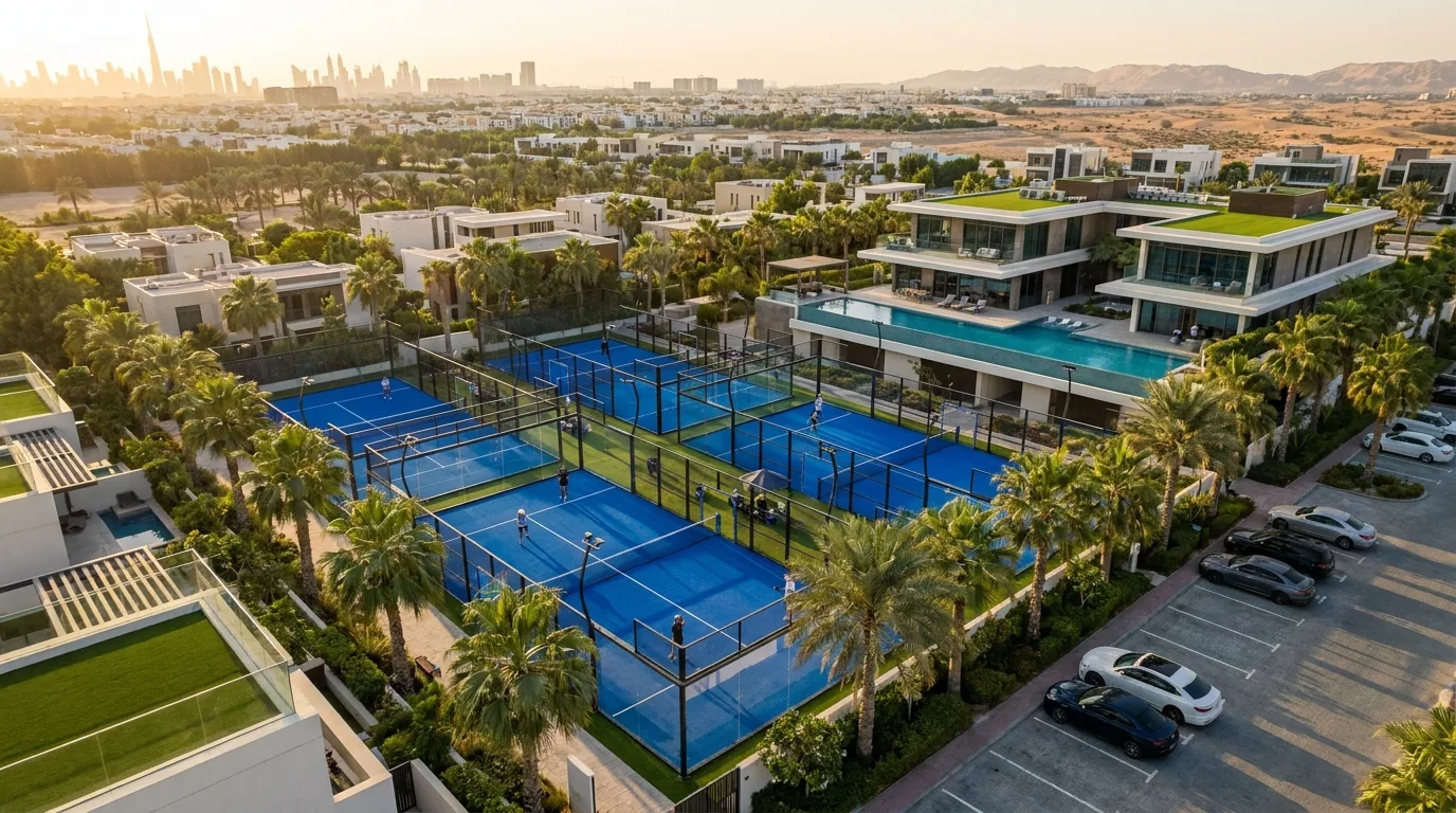 Play action on synthetic blue turf court